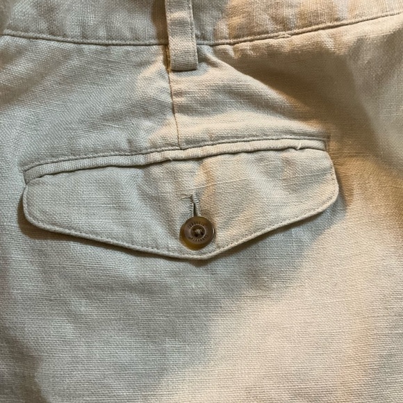Cubavera Shorts Cream Waist 40 Linen Cotton 20" Length 9" Inseam Pockets - Picture 3 of 9